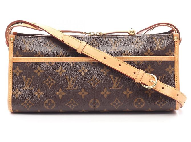 Sac à main long Popincourt Louis Vuitton Marron