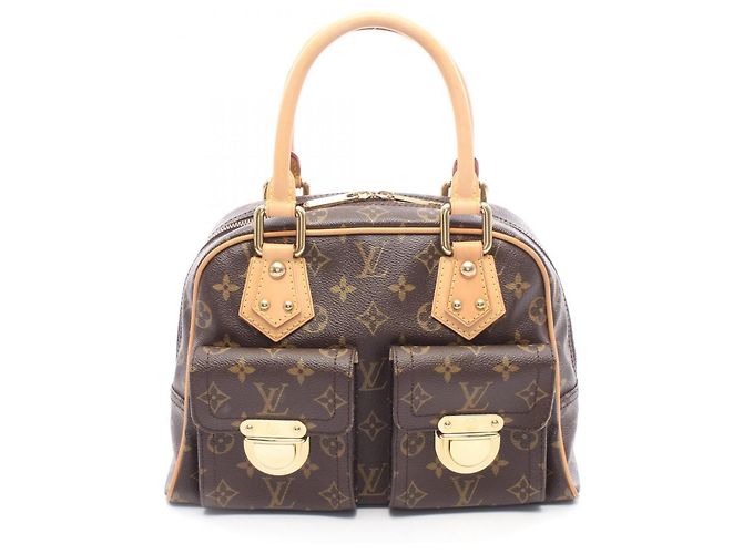 Borsa Louis Vuitton Manhattan PM Monogram Marrone