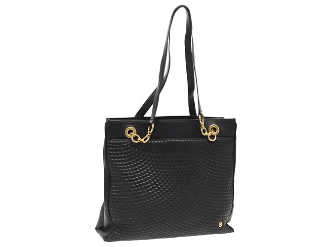 Bally Vintage en cuir matelassé Noir