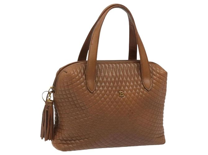Bally Vintage gestepptes Leder Braun
