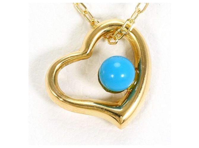 Autre Marque Collana in oro giallo 18K con turchese D'oro
