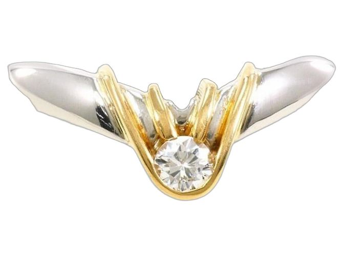 Autre Marque Elegante fede in platino e oro giallo D'oro