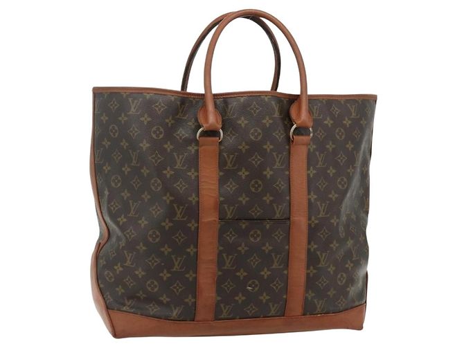 LOUIS VUITTON Monogram Sac Weekend GM Tote Bag M42420 LV Auth bs35134 Monogramma