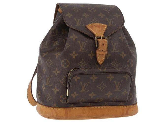 MOCHILA LOUIS VUITTON Monogram Montsouris MM M51136 LV Auth 179747 Monograma