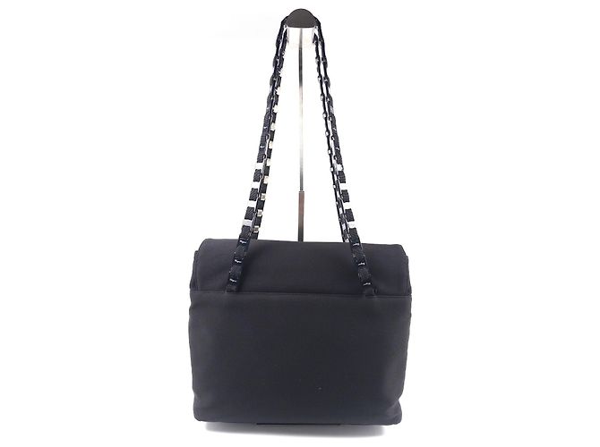 Gancini Salvatore Ferragamo Borsa a tracolla in nylon Nero