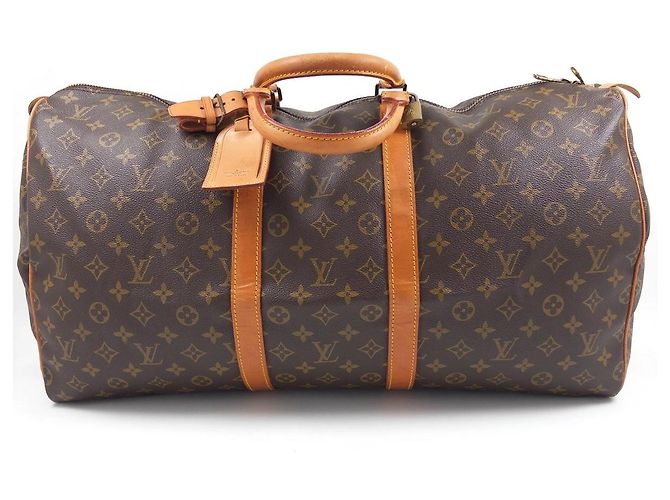 Louis Vuitton Keepall 55 Monogram Canvas Marrom Monograma