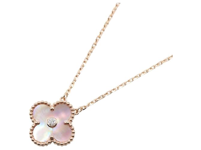 Collier Vintage Alhambra Van Cleef & Arpels Rose Doré 