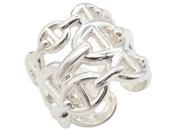 Ring Hermès Anello Chaine d'Ancre Enchainée Hermes Argento