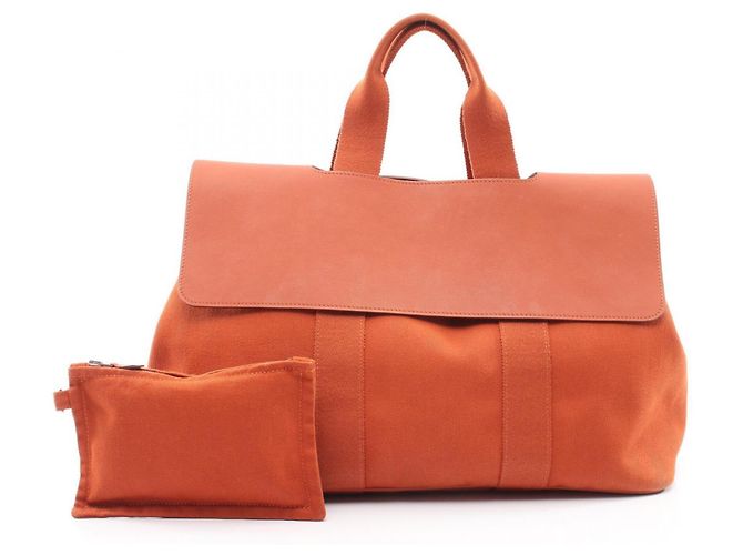 Hermès Bolsa Hermes Valparaiso MM Potiron Laranja