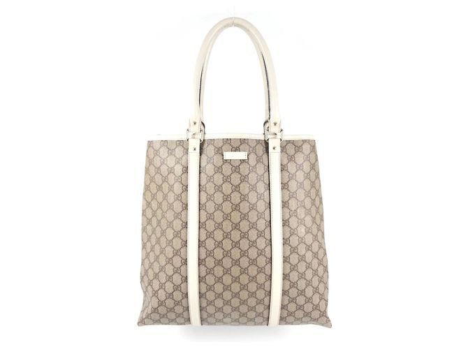 Sac Cabas Vertical Gucci GG Supreme Joy Beige Monogramme