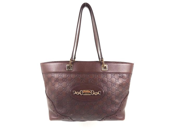 Gucci Guccissima Bolsa Tote de Couro