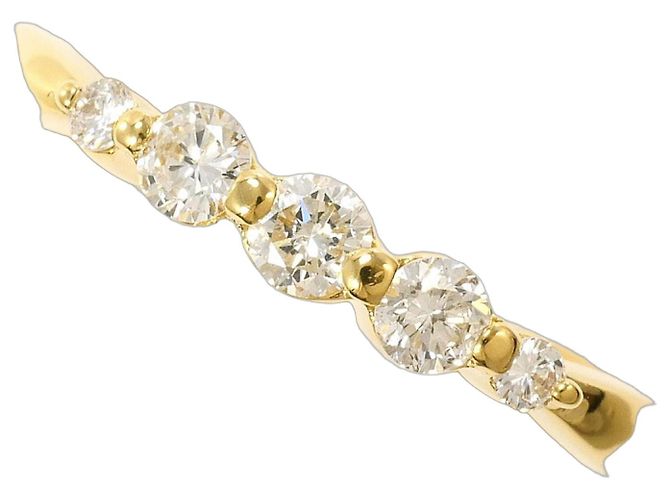 Autre Marque 18K Gelbgold-Ring mit 0,30ct Diamant Golden