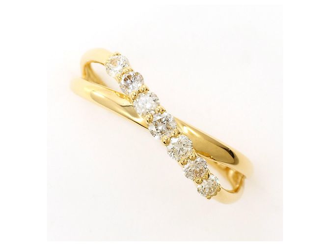 Autre Marque 18K Gelbgold Diamantring Golden
