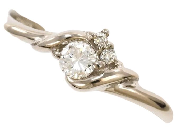 Autre Marque 18K Weißgold-Ring mit Diamant Golden