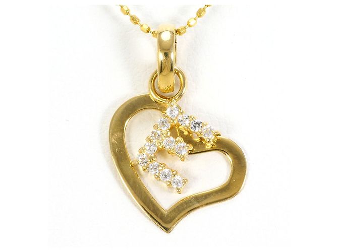 Autre Marque Collana in oro giallo 18K con zircone cubico D'oro