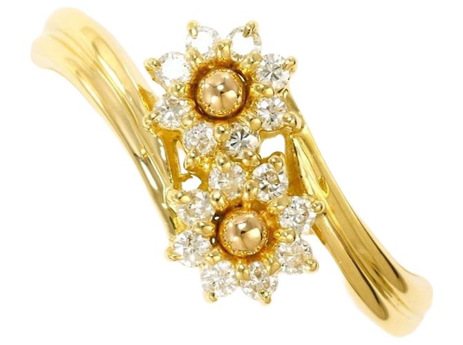Autre Marque 18K Gelbgold Diamantring Golden