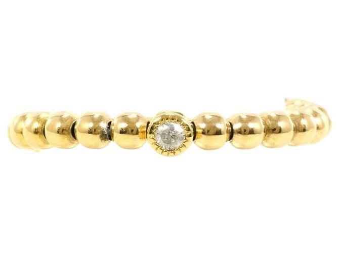 Autre Marque 18K Gelbgold Diamantring Golden