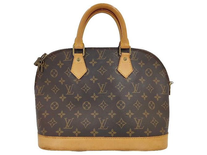 Louis Vuitton Alma Handtasche Monogram Canvas PM Braun
