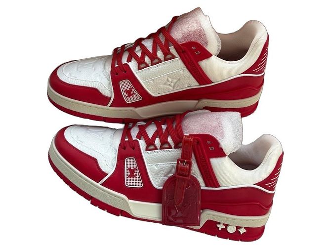 Louis Vuitton Rivoli MM Baskets - Blanc et Rouge