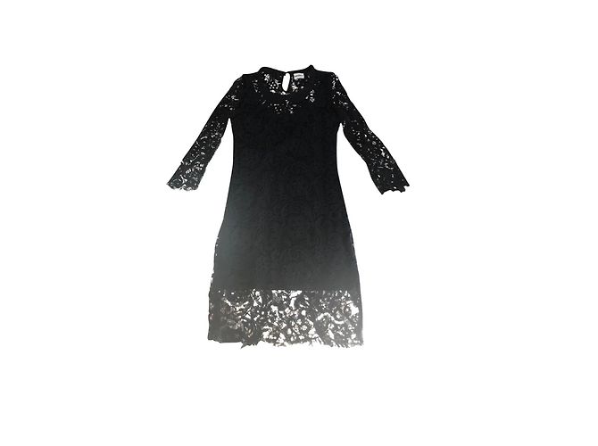 American Retro Abito in pizzo nero, taglia 40