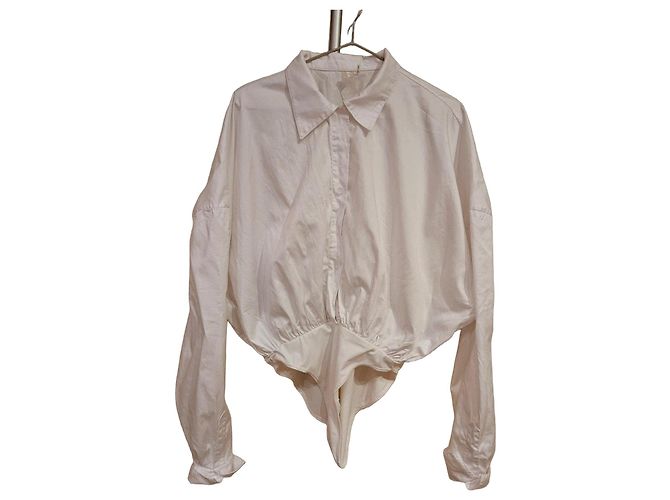 Norma Kamali Body Camisa de Algodón Blanco