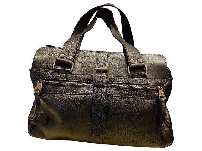 Mulberry Borsa Satchel in pelle nera Nero