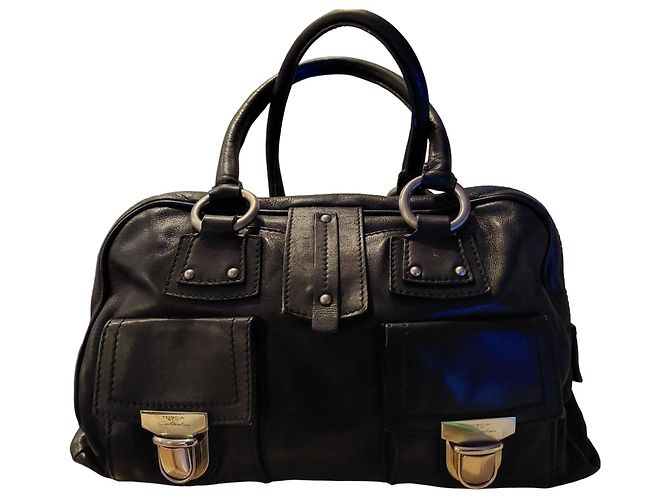 Tosca Blu Coleção Bolsa Satchel de couro preto