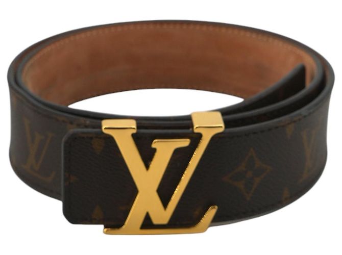 Louis Vuitton LV Initiales 40 mm Gürtel aus Monogram Canvas 85/34 Braun
