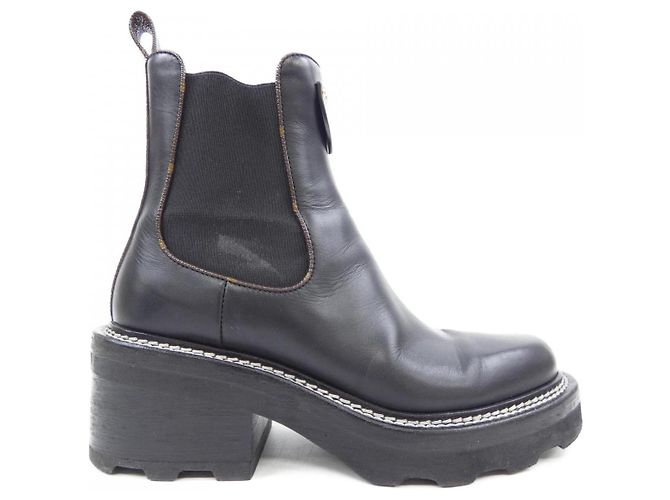 Botas Louis Vuitton LV Bobourg Line Monogram Preto