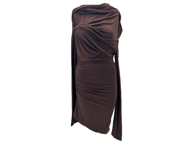 Autre Marque ENTIRE STUDIO Kleid Braun Viskose S
