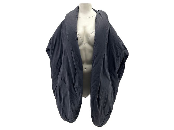 Cos Oversized sleeveless navy puffer jacket