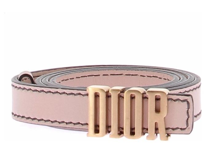 Dior Cinto 'D-Fence' em couro bege Rosa