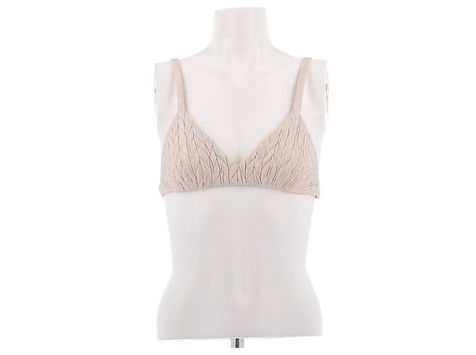 Miu Miu Sutiã acolchoado creme Bege