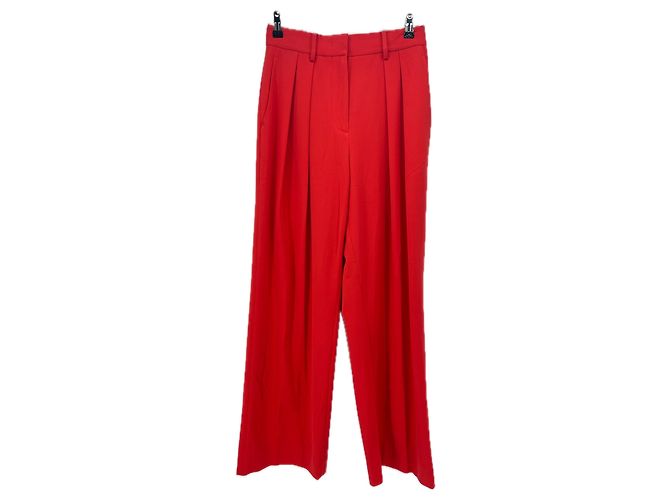 Rote Staud Baumwollhose