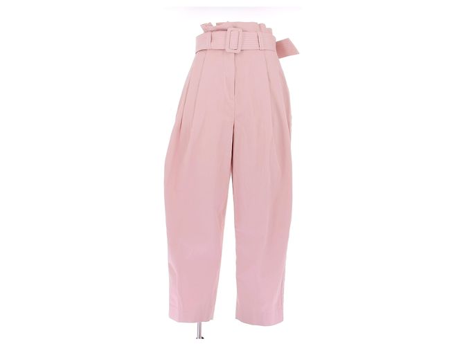 Zimmermann Calça rosa pálido em algodão