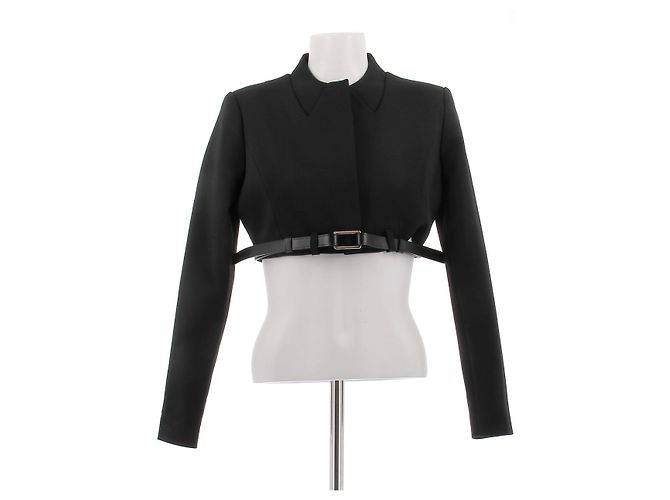 Jaqueta bolero cropped preta Coperni de algodão Preto