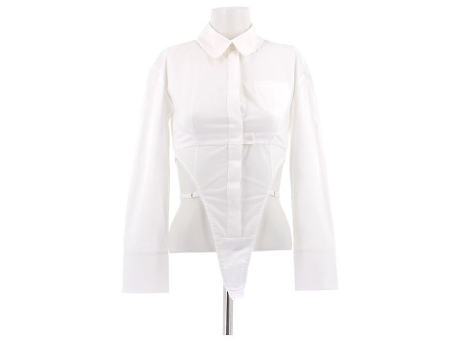 Jacquemus Baumwollhemd 'La Montagne' Weiß