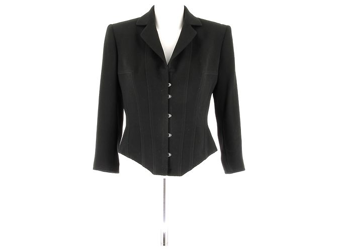 Jean Paul Gaultier Schwarzer Corset-Blazer