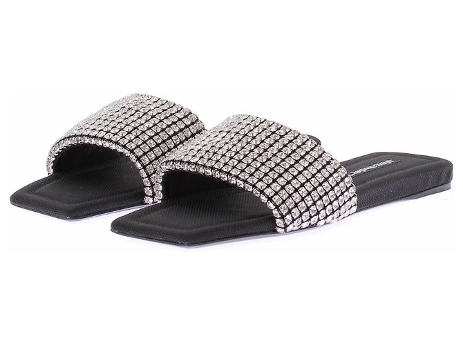 Alexander Wang Sandali neri con strass Nero