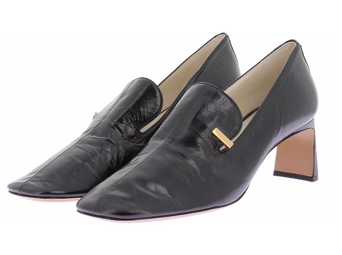 Phoebe Philo Mocassins à talons marron Noir