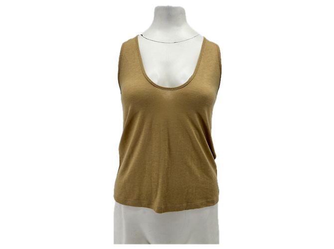Autre Marque Canotta in cotone "Albia" Beige