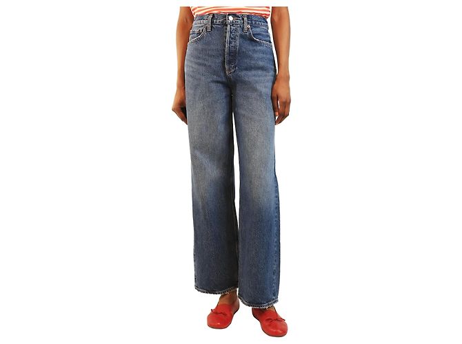 Agolde Vaqueros de pierna recta azules - talla UK 4