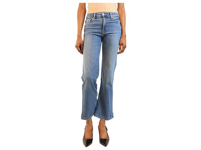 Paige Jeans Jeans a gamba larga Blue Leenah - taglia UK 6