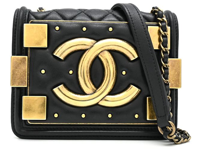 Borsa a tracolla Chanel Lego Boy da donna Nero