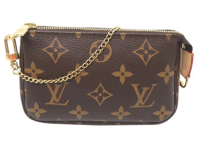 Louis Vuitton Mini Pochette Accessoires Pouch Brown