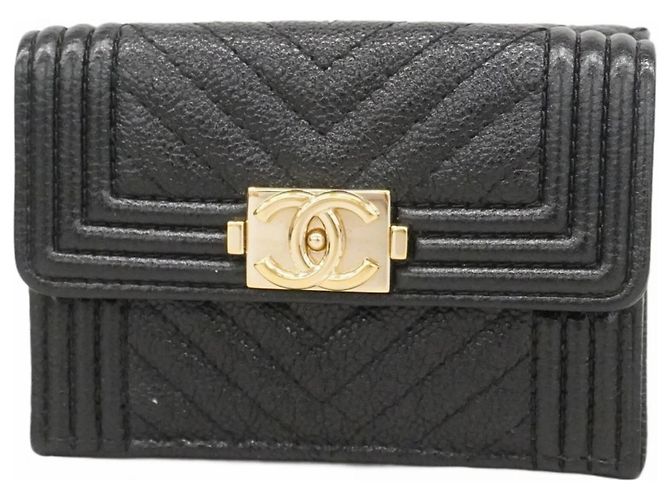 Cartera tríptico Boy de Chanel Negro