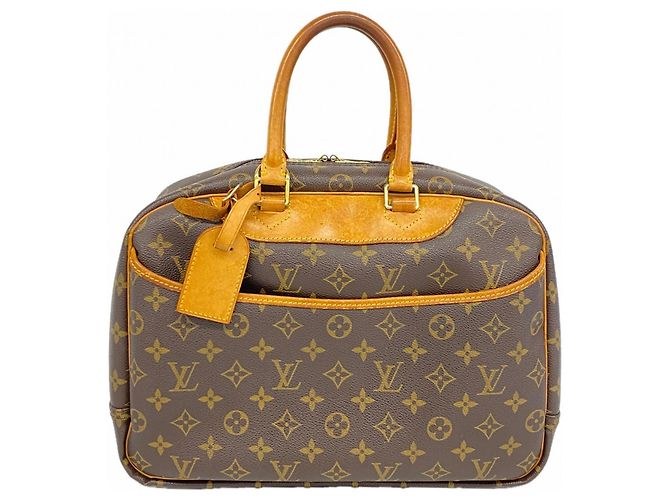 Borsa Louis Vuitton Monogram Deauville Marrone