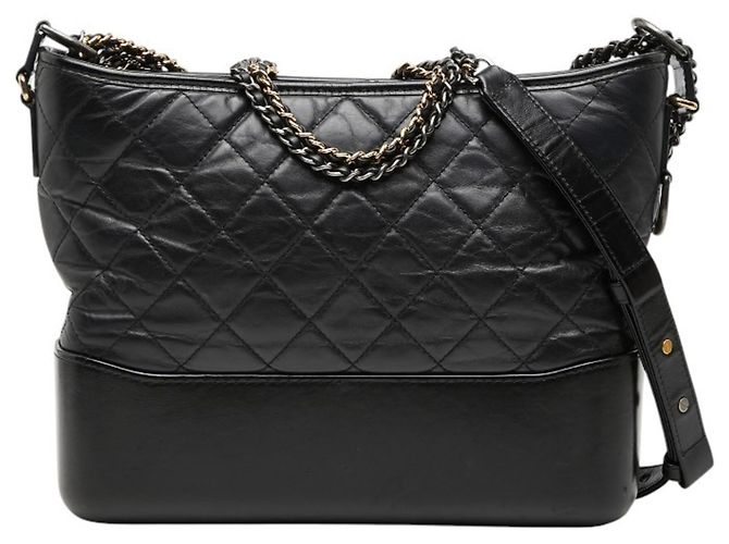 Borsa a tracolla Chanel Coco Mark Gabrielle con catena Nero