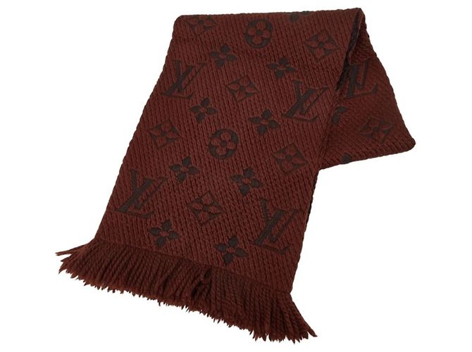 Sciarpa Louis Vuitton Monogram Echarpe Logomania Marrone Nero Rosso 