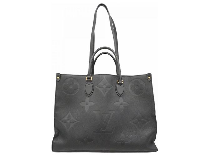 Borsa Tote Louis Vuitton Monogram Empreinte OnTheGo GM Nero